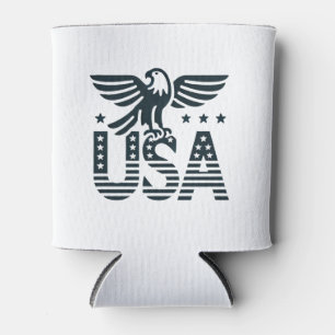 Rafraîchisseur Pour Canette USA Eagle Patriotic Desig - Style Etoile et Stripe
