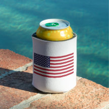 USA Flag Can Cooler