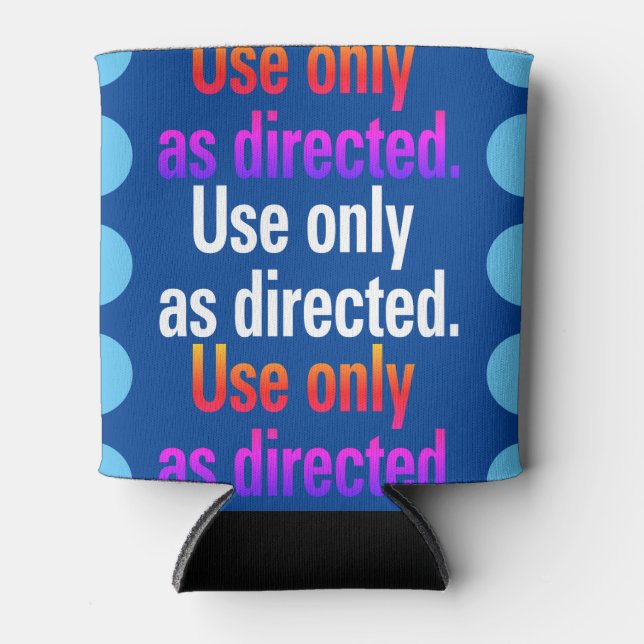 Rafraîchisseur Pour Canette Utiliser uniquement comme pointes Rainbow Text BG (Devant)