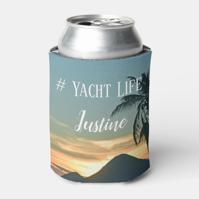 Rafraîchisseur Pour Canette # Vacances sur l'île Yacht Life à se souvenir (Can devant)