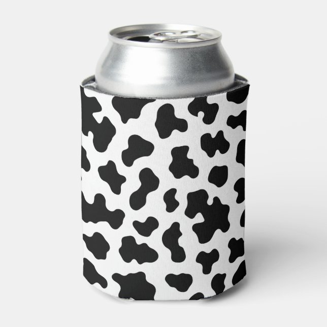 Rafraîchisseur Pour Canette Vache blanche et noire Imprimer (Can devant)