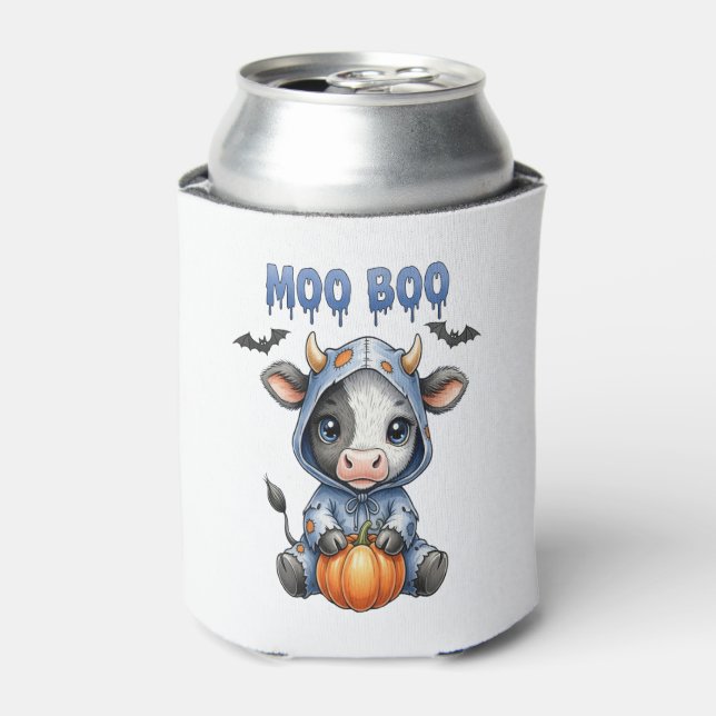 Rafraîchisseur Pour Canette Vache d'Halloween Moo Boo (Can devant)