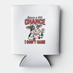 Rafraîchisseur Pour Canette Vache Drôle Chance Je M'en Fiche Vintage