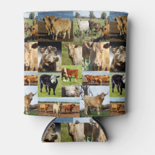 Rafraîchisseur Pour Canette Vaches dans un collage de photos,