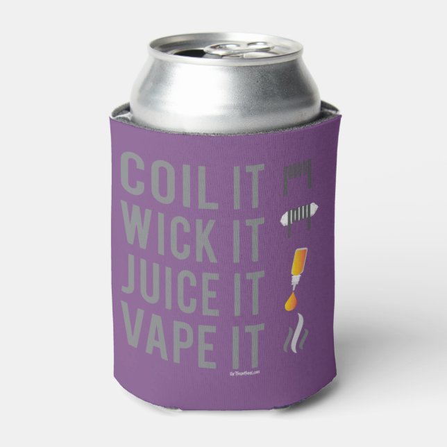 Rafraîchisseur Pour Canette VAPE | Vape de jus de coil Wick par VapeGoat™ (Can devant)