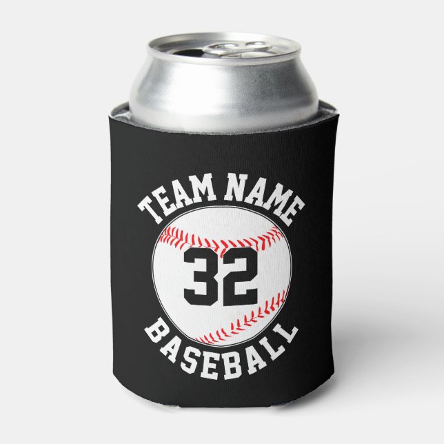 Rafraîchisseur Pour Canette Ventilateur de baseball Personnalisé Nom de l'équi (Can devant)