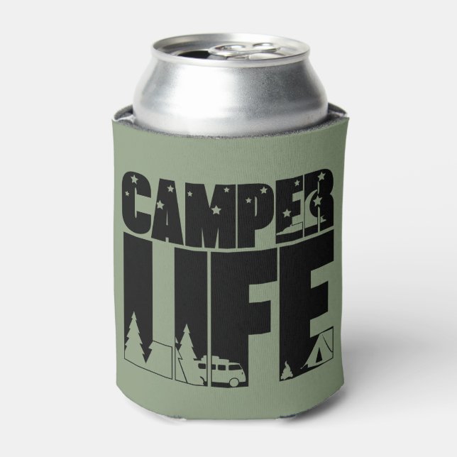 Rafraîchisseur Pour Canette Vie du camping Moderne Camping Extérieur Aventure (Can devant)