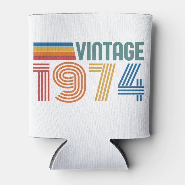 Rafraîchisseur Pour Canette Vintage 1974 50e anniversaire (Devant)