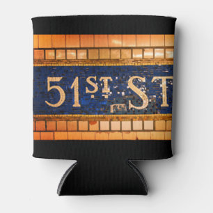 Rafraîchisseur Pour Canette Vintage 51st Street, Times Carré, Manhattan, New Y