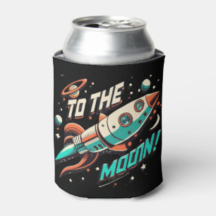 Rafraîchisseur Pour Canette Vintage Au Moon Rocket ship