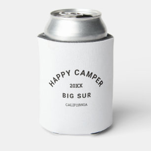 Rafraîchisseur Pour Canette Vintage Black Happy Camper Crest Camp Crew