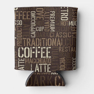 Rafraîchisseur Pour Canette Vintage café expérience Motif sans couture