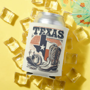 Rafraîchisseur Pour Canette Vintage Cowboy Texas