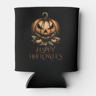 Rafraîchisseur Pour Canette Vintage heureux citrouille Halloween