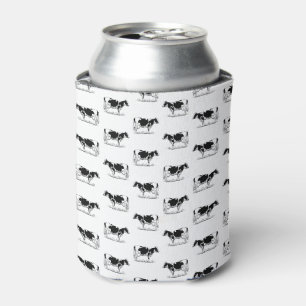 Rafraîchisseur Pour Canette Vintage Holstein vaches personnalisées BG COULEUR