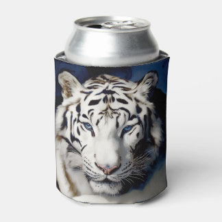 Rafraîchisseur Pour Canette Visage de Tigre Blanc