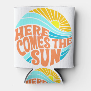 Rafraîchisseur Pour Canette Voici Le Tee Soleil, Style Rétro, Style Hippie