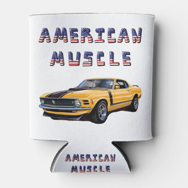 Rafraîchisseur Pour Canette Voiture musculaire classique américaine Mustang Bo (Devant)