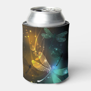 Rafraîchisseur Pour Canette Vol de libellule verte lumineuse