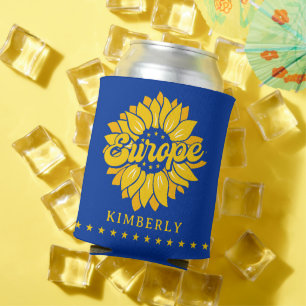 Rafraîchisseur Pour Canette Vote Pour Notre Future Europe Nom Personnalisé
