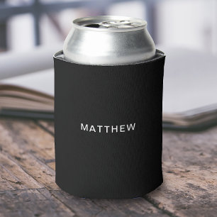 Rafraîchisseur Pour Canette Votre nom Black Can Cooler