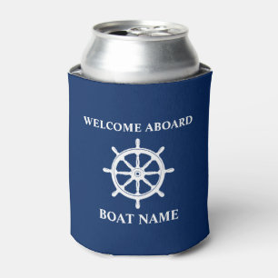 Rafraîchisseur Pour Canette Votre Nom De Bateau Bienvenue À Bord Des Navires R