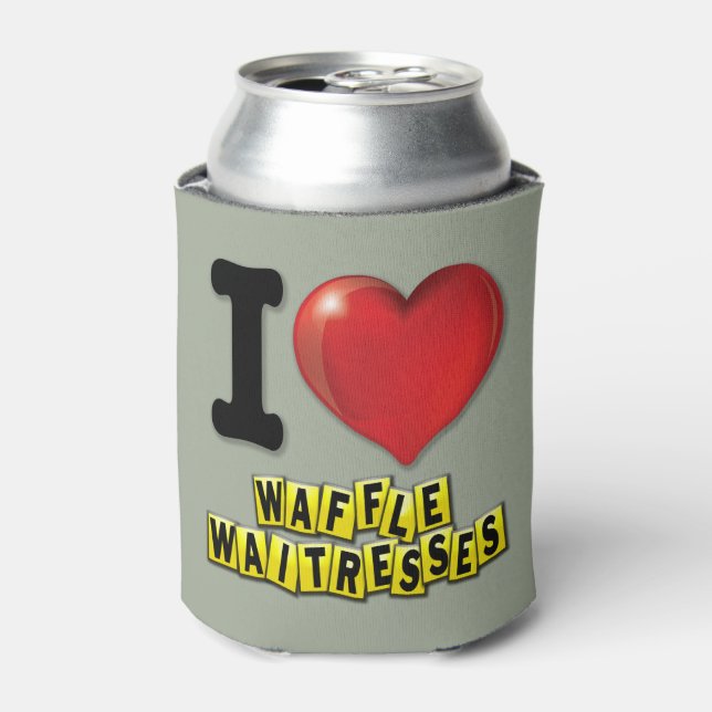 Rafraîchisseur Pour Canette Waffle I Heart (Can devant)