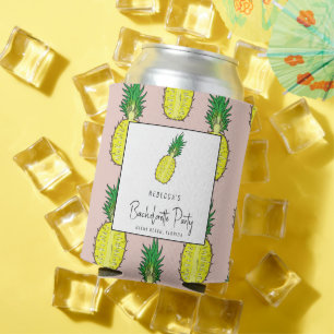Rafraîchisseur Pour Canette Week-end de fête de Bachelorette au Pineapple Trop