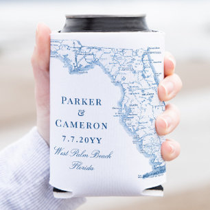 Rafraîchisseur Pour Canette West Palm Beach Floride Carte Mariage élégant