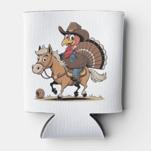 Rafraîchisseur Pour Canette Western Cuisiné Turquie Thankgiving Cowboy Cowgirl