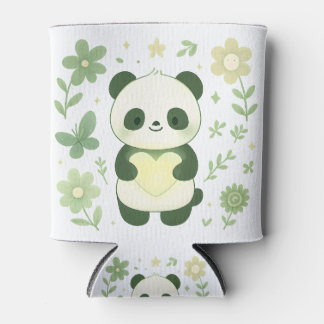 Rafraîchisseur Pour Canette Whimsical Panda Heart Can Cooler