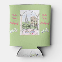 Whimsical Paris and Eiffel Tower Parley MAHJONG