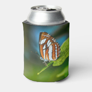 Rafraîchisseur Pour Canette White and Orange Striped Butterfly