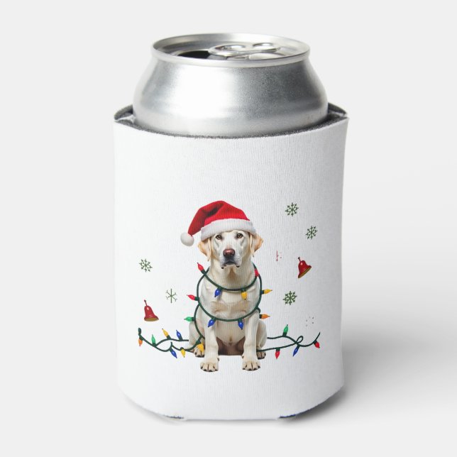 Rafraîchisseur Pour Canette White Boxer Dog Ugly Christmas Sweater Funny Xmas  (Can devant)