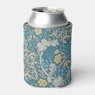 Rafraîchisseur Pour Canette William Morris, motif Art nouveau, algues, bleu, f