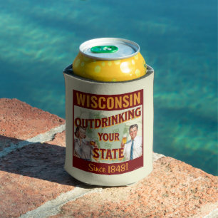 Rafraîchisseur Pour Canette Wisconsin Boit Plus que Votre État Depuis 1848