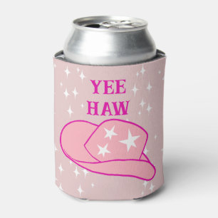 Rafraîchisseur Pour Canette Yee Haw Western Rodeo Cowboy Casquette Blush Pink