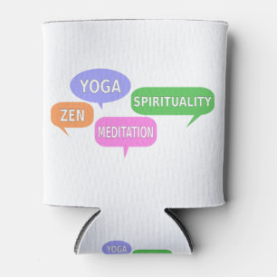 Rafraîchisseur Pour Canette Yoga Spiritualité Zen Méditation Discours Bulles