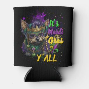 Rafraîchisseur Pour Canette Yorkie C'est Mardi Gras Y'all Carnival Masquerade