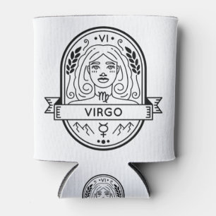 RAFRAÎCHISSEUR  POUR CANETTE ZODIAC BADGE SYMBOLE VIRGO STROKE