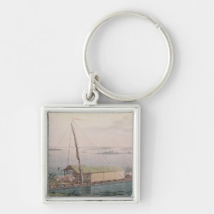 Raft on the Guayaquil River Keychain