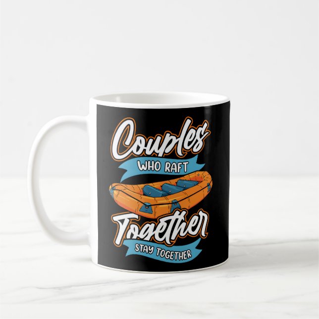 Rafting Boating White Water Rafter Coffee Mug (Left)