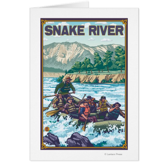 Rafting en eau blanche - rivière Snake, Idaho (Devant)