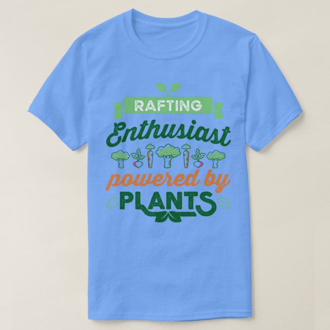 Rafting Enthusiast powered  T-Shirt (Design Front)