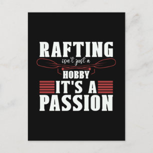 Rafting Isn't Just A Hobby Kayak Paddling Paddle Holiday Postcard