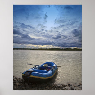 Rafting on Talkeetna River, Alaska Poster