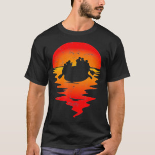 Rafting River Inflatable Boot Sunset T-Shirt