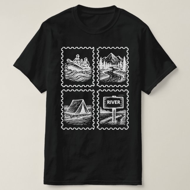 Rafting River Life T-Shirt (Design Front)