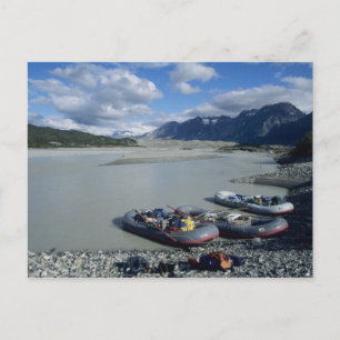 Rafting the Alsek River downstream Postcard