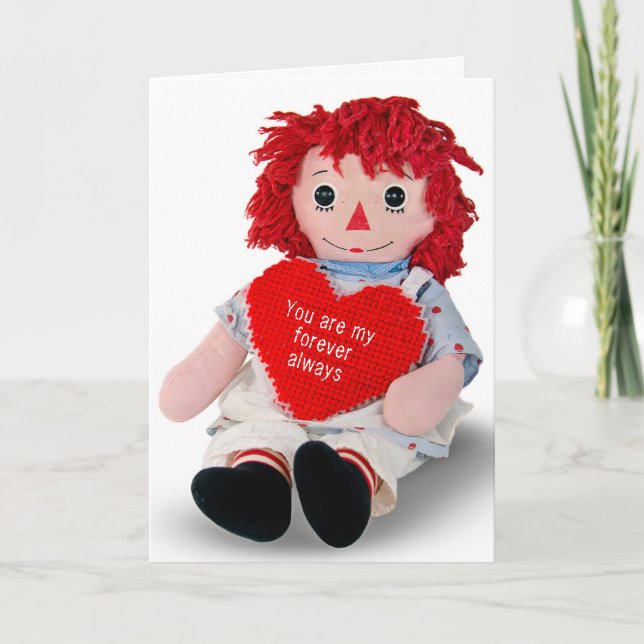 Rag Doll Anniversary Card (Front)